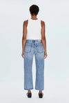 LEXI MID RISE BOWED STRAIGHT JEANS in bowie