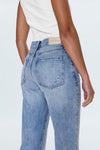 LEXI MID RISE BOWED STRAIGHT JEANS in bowie