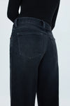 LEXI MID RISE BOWED STRAIGHT JEANS  in mercury