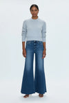 IZZY HIGH RISE WIDE LEG in tristesse wash