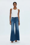 IZZY HIGH RISE WIDE LEG in tristesse wash