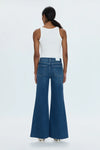 IZZY HIGH RISE WIDE LEG in tristesse wash