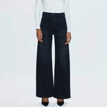  PENNY UTILITY HIGH RISE WIDE LEG JEANS in collins wash