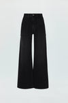 PENNY UTILITY HIGH RISE WIDE LEG JEANS in collins wash