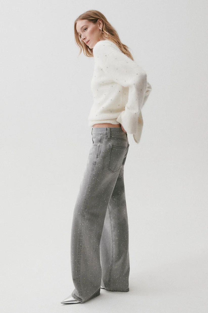 Harlowe Relaxed Baggy Jeans in orion