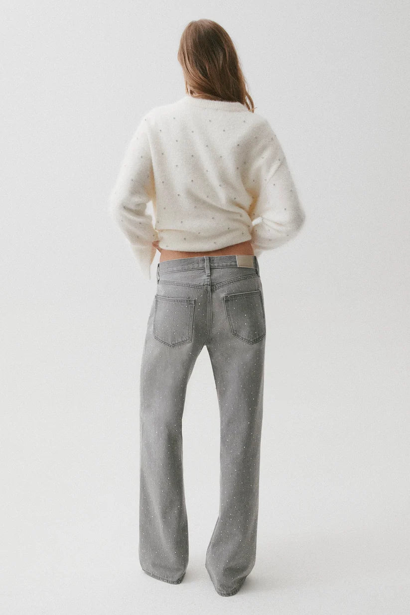 Harlowe Relaxed Baggy Jeans in orion