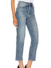 CHARLIE HIGH RISE CLASSIC STRAIGHT DENIM JEANS