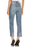 CHARLIE HIGH RISE CLASSIC STRAIGHT DENIM JEANS