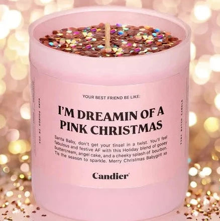 PINK CHRISTMAS CANDLE
