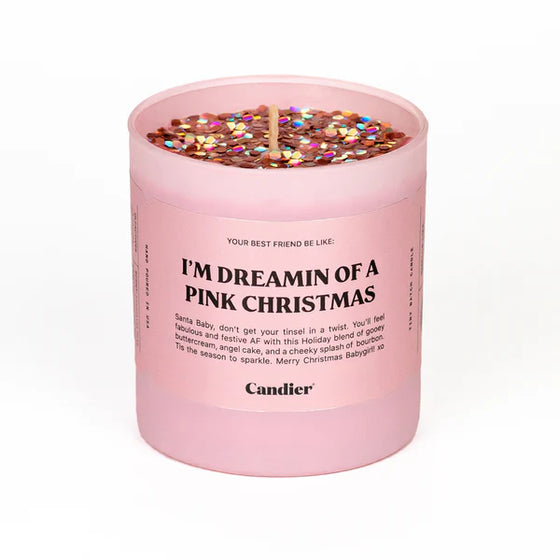 PINK CHRISTMAS CANDLE