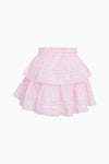 RUFFLE MINI TOILE PRINT SKIRT