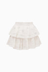 RUFFLE MINI CRYSTAL BOW SKIRT
