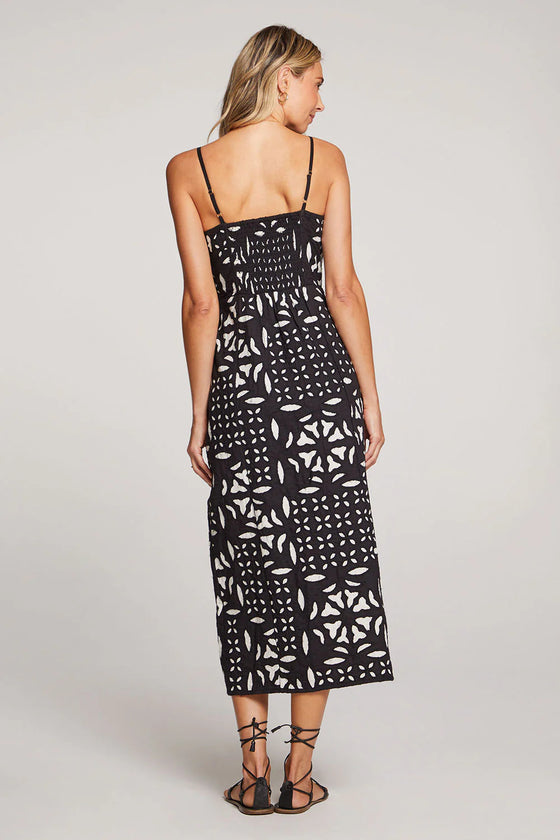 DOTTIE MIDI GEOMETRIC DRESS