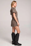 NICOLLA LEOPARD MINI DRESS