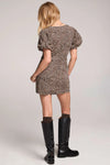NICOLLA LEOPARD MINI DRESS