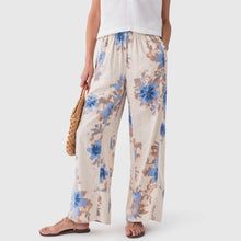  DEEP END PRINTED LINEN PULL ON PANTS