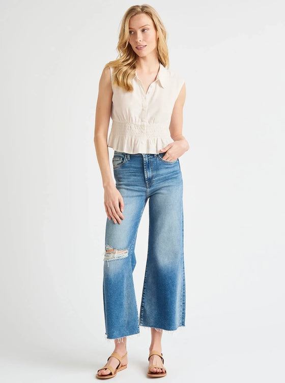 LINDSAY RUCHED TOP