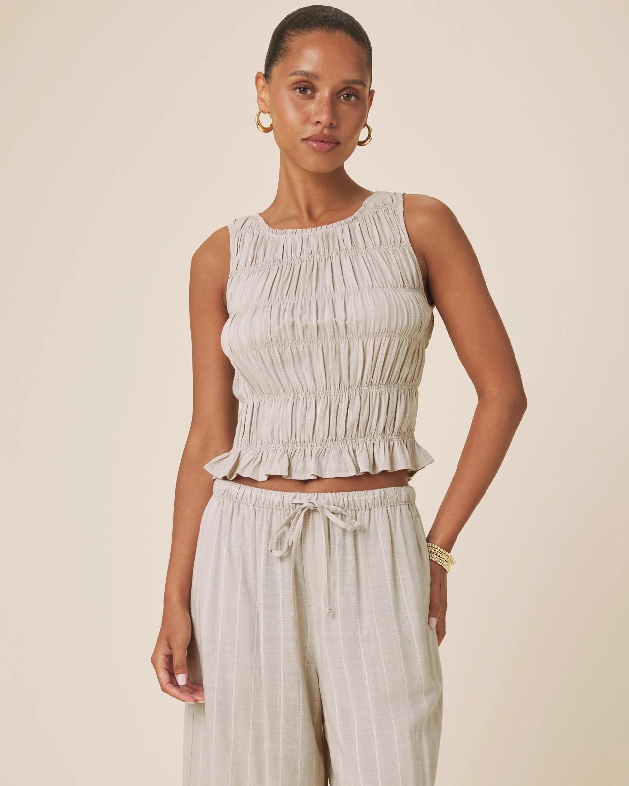 BIANCA SMOCKED TANK