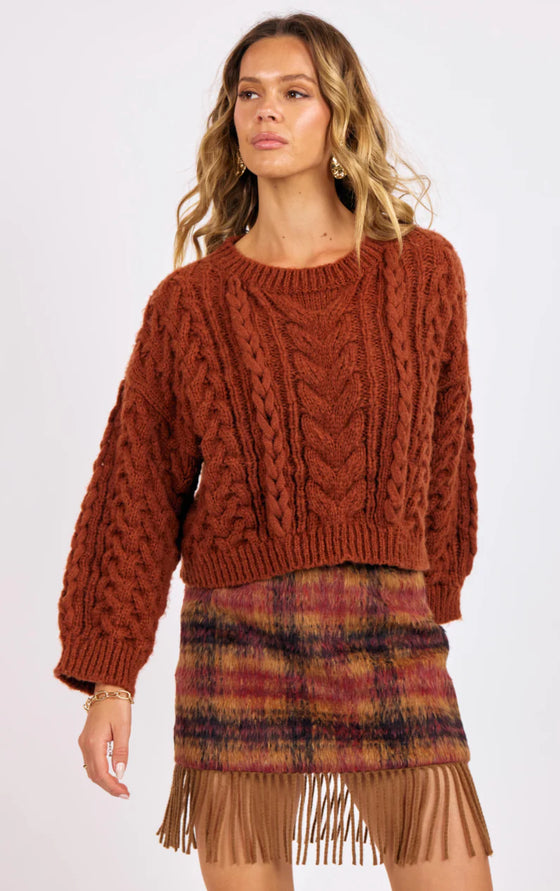 LOUISA CABLE KNIT SWEATER