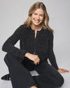 ANDREA CHENILLE CROP CARDIGAN SWEATER