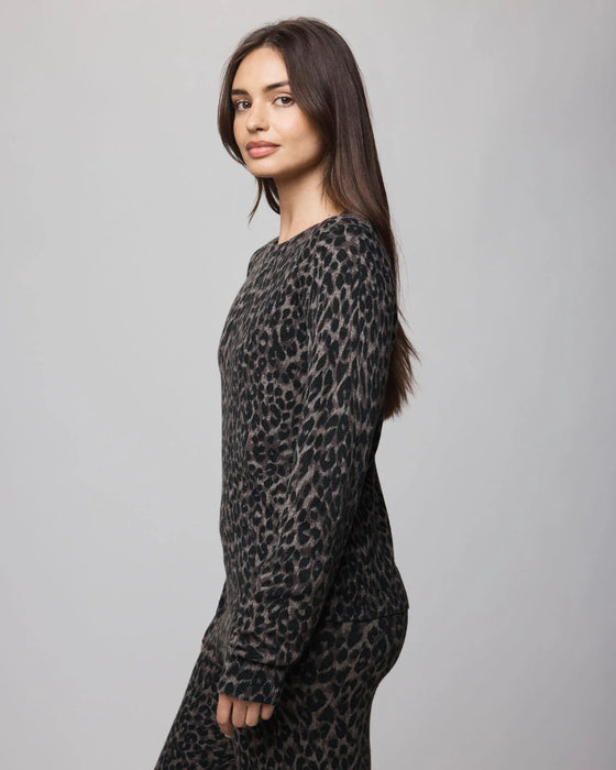 LEOPARD CREWNECK SWEATER
