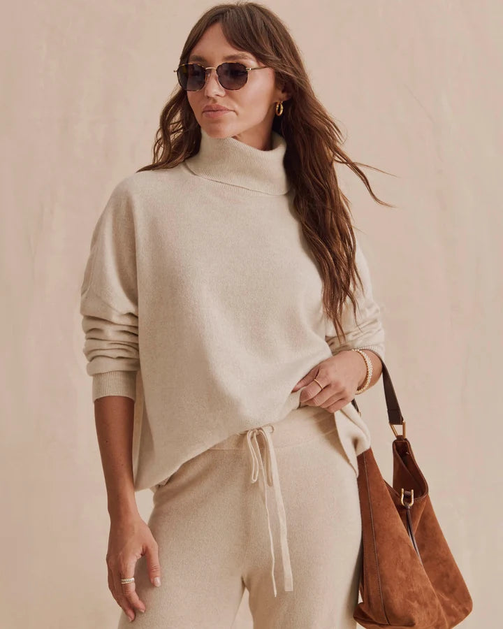 Tori Cashmere Turtleneck Sweater