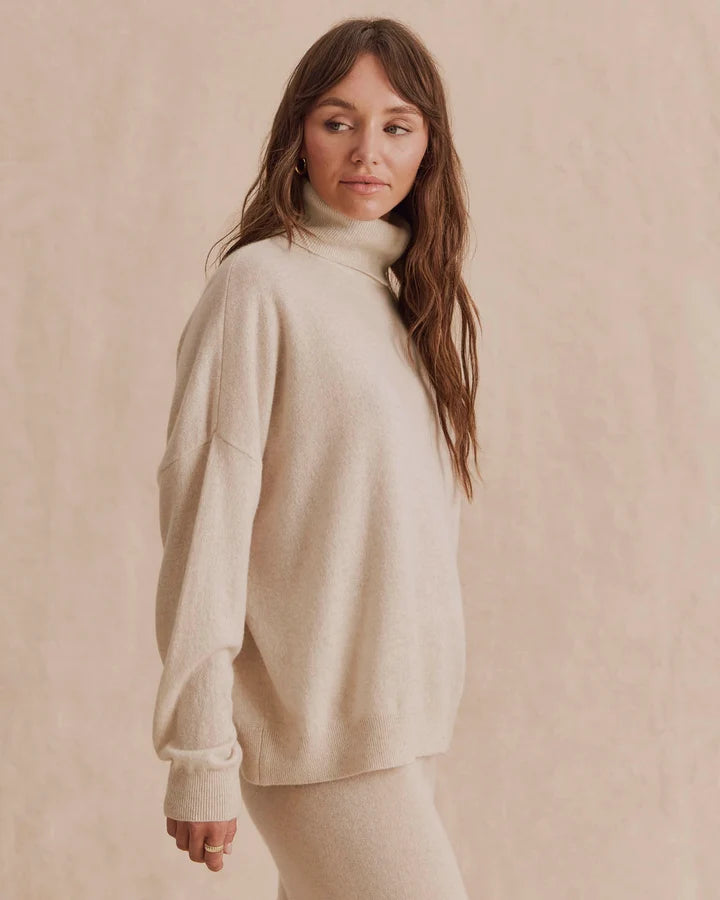 Tori Cashmere Turtleneck Sweater