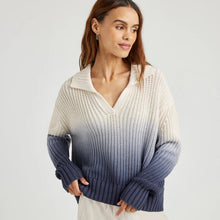  RAYA OMBRE POLO SWEATER