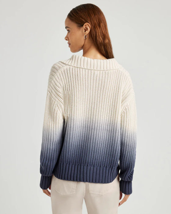 RAYA OMBRE POLO SWEATER