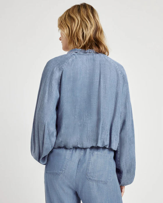 CARINA INDIGO BOMBER JACKET