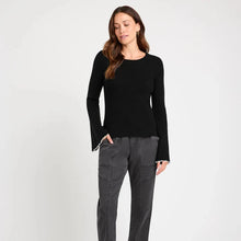  FARAH CASHBLEND PEARL SWEATER