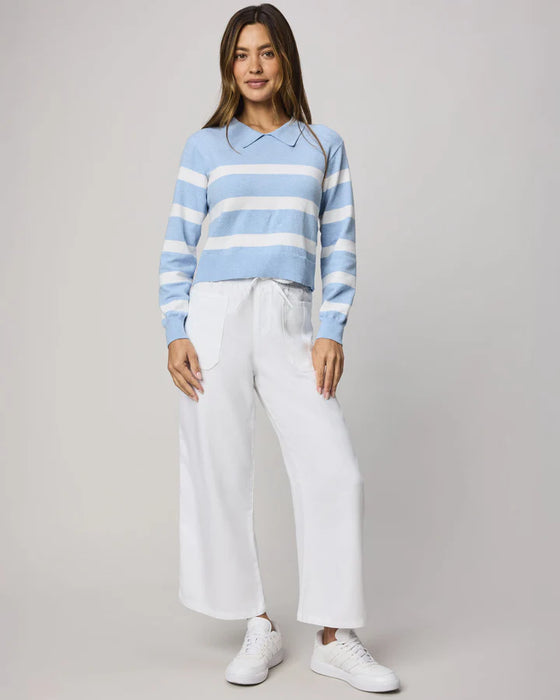 PHOEBE POLO STRIPED SWEATER