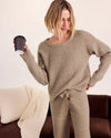 STASSI SATIN TIE SWEATER
