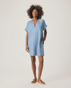 LAUREN BLEACHED INDIGO DENIM DRESS