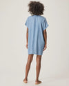 LAUREN BLEACHED INDIGO DENIM DRESS