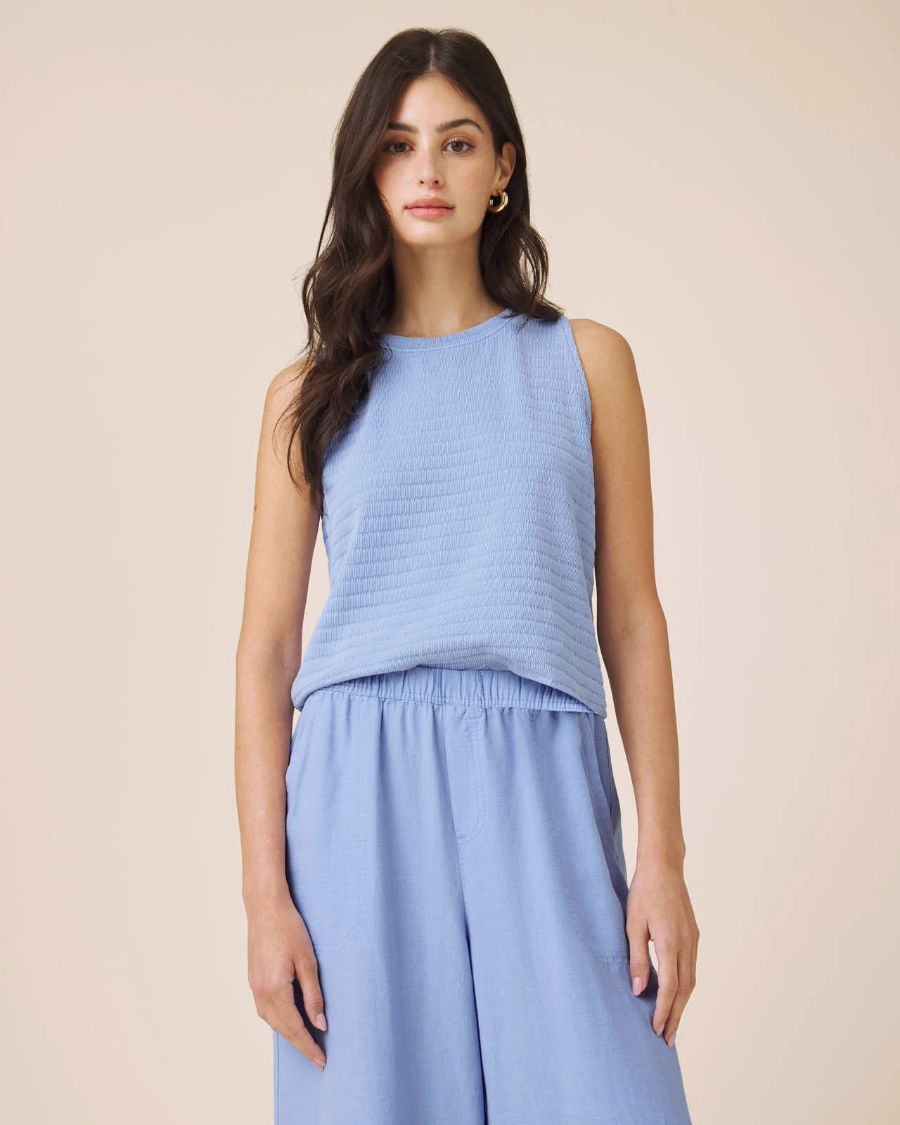 SHELLY SMOCKED TANK