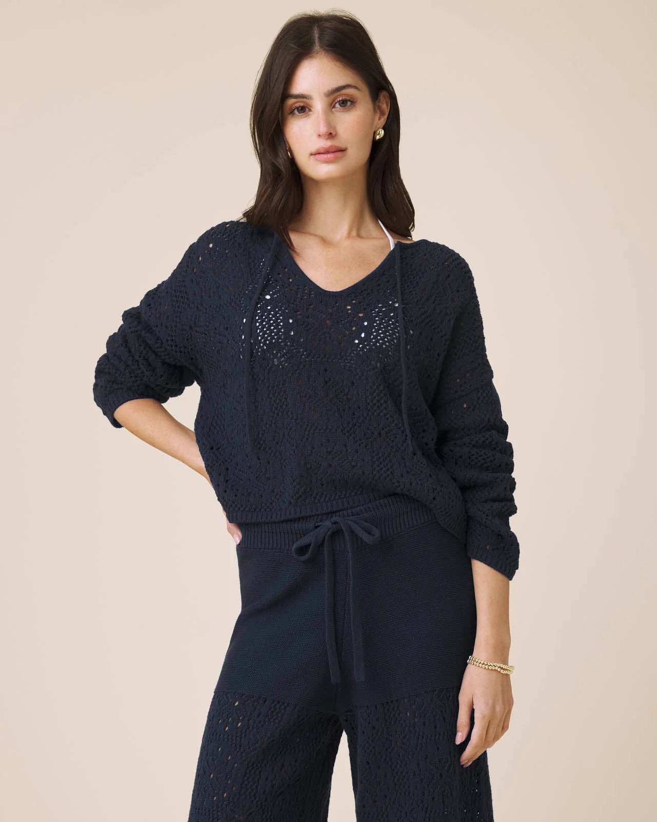BECKHAM CROCHET CARDIGAN