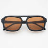 FREYRS Eyewear - Havana Acetate Aviator Sunglasses: Black