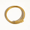 ARNELL NON-TARNISH ROUND SNAKE GOLD CHAIN BRACELEt: Yellow Gold