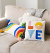 RAINBOW WITH TASSELS HOOK PILLOW