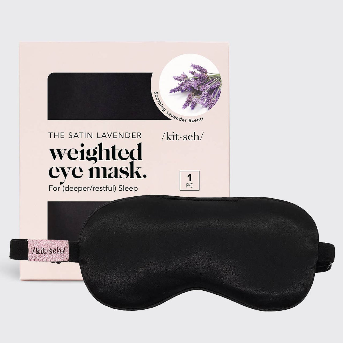 Lavender Weighted Satin Sleep Mask