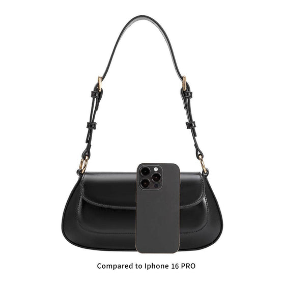 MELIE BIANCO - AMARI BLACK RECYCLED VEGAN SHOULDER BAG