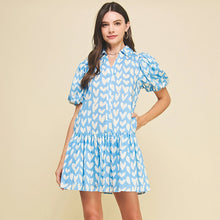  HEART PRINT MINI DRESS