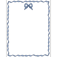  BOW SCALLOP NOTEPAD - blue