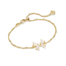  BLAIR BOW SMALL DELICATE CHAIN BRACELET in iridescent drusy