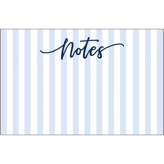 CABANA STRIPE "NOTES" SLAB NOTEPAD - blue