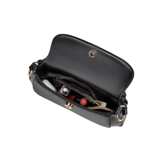 MELIE BIANCO - AMARI BLACK RECYCLED VEGAN SHOULDER BAG