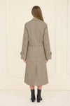 MOON RIVER - PLAID BELTED TRENCH COAT