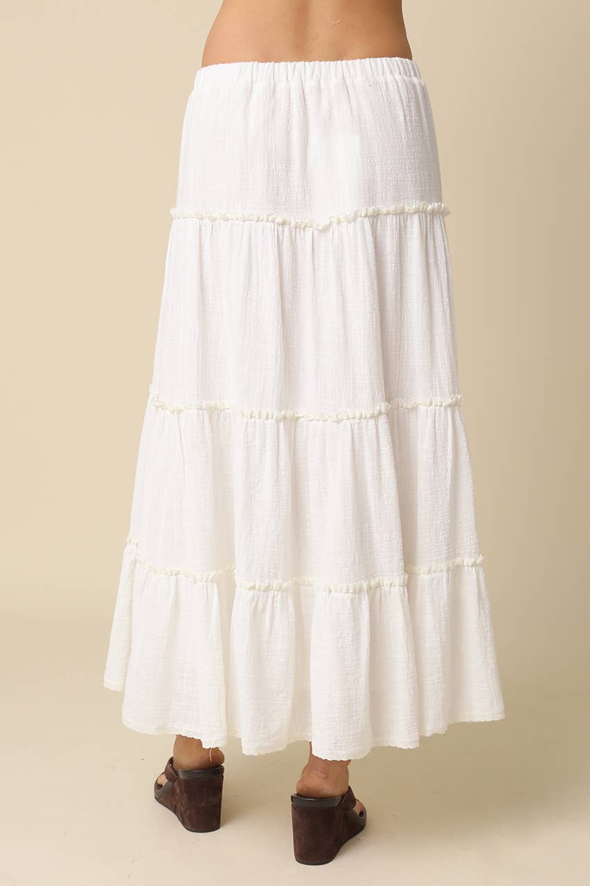 BROOKE TIERED MAXI SKIRT