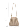 MELIE BIANCO - CARRIE PLEATED VEGAN SHOULDER BAG -sage